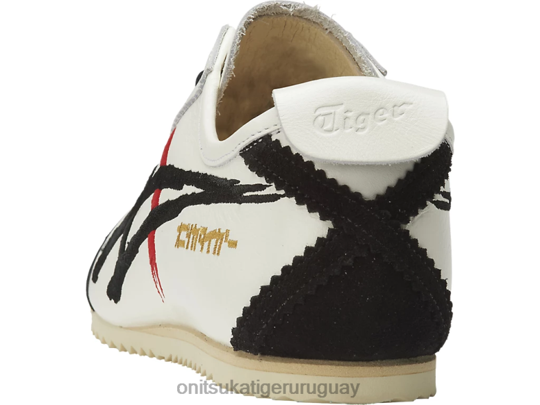 Onitsuka Tiger México 66 de lujo hombres J06BX135 blanco negro zapatos