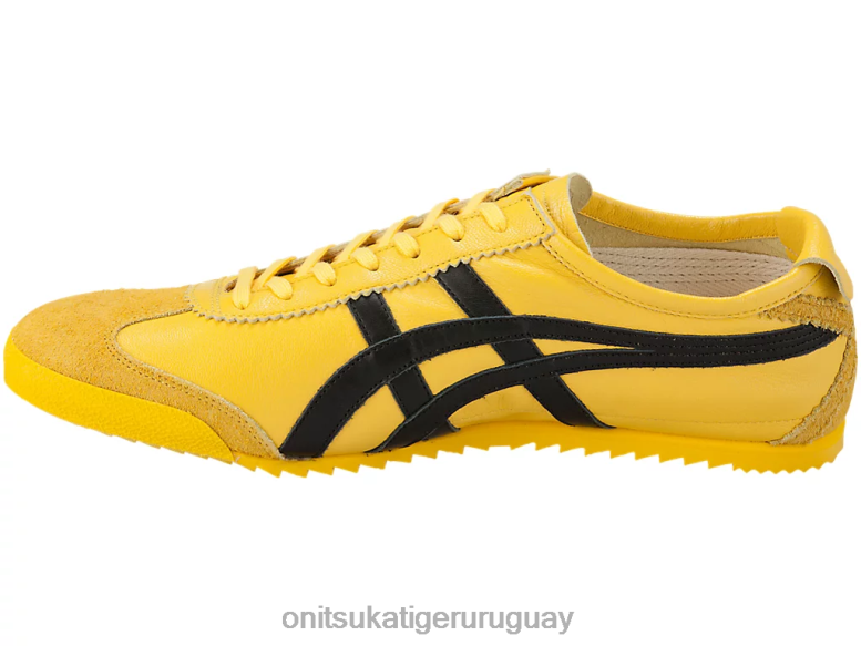Onitsuka Tiger México 66 de lujo hombres J06BX136 tai chi amarillo/negro zapatos