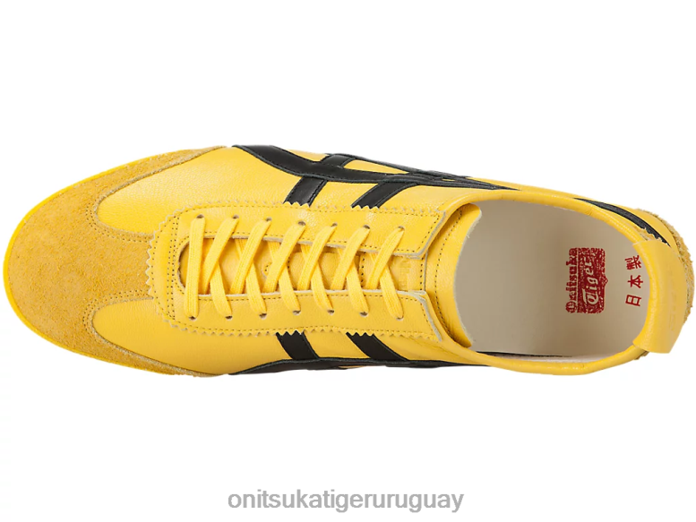 Onitsuka Tiger México 66 de lujo hombres J06BX136 tai chi amarillo/negro zapatos