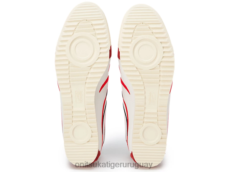 Onitsuka Tiger México 66 de lujo hombres J06BX140 blanco/rojo clásico zapatos