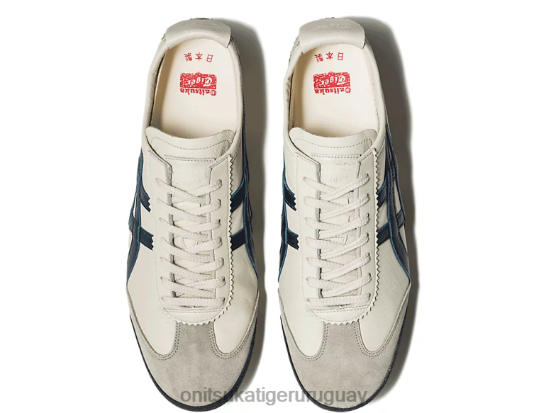 Onitsuka Tiger México 66 de lujo hombres J06BX22 abedul/azul índigo zapatos