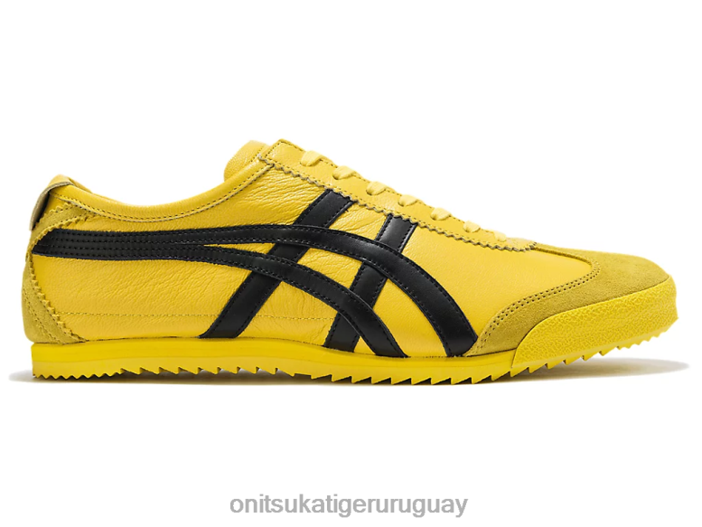 Onitsuka Tiger México 66 de lujo hombres J06BX23 tai chi amarillo/negro zapatos