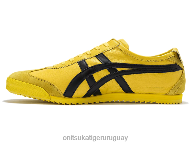 Onitsuka Tiger México 66 de lujo hombres J06BX23 tai chi amarillo/negro zapatos