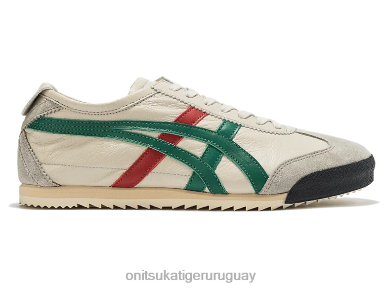 Onitsuka Tiger México 66 de lujo mujer J06BX532 crema/verde zapatos
