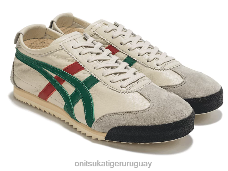 Onitsuka Tiger México 66 de lujo mujer J06BX532 crema/verde zapatos