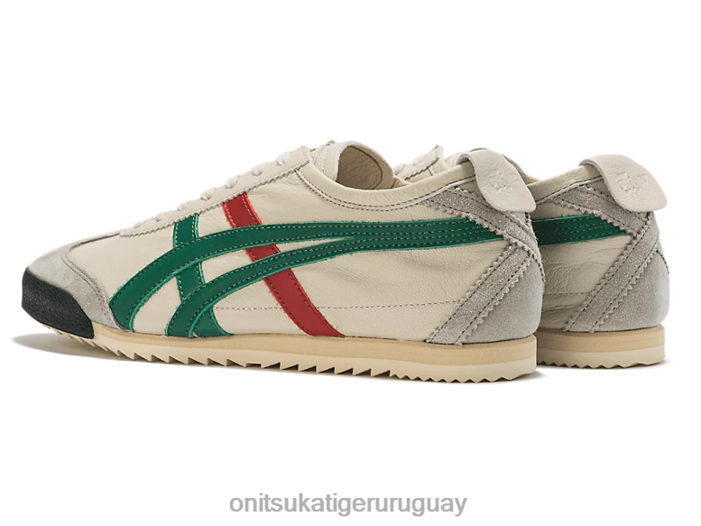 Onitsuka Tiger México 66 de lujo mujer J06BX532 crema/verde zapatos