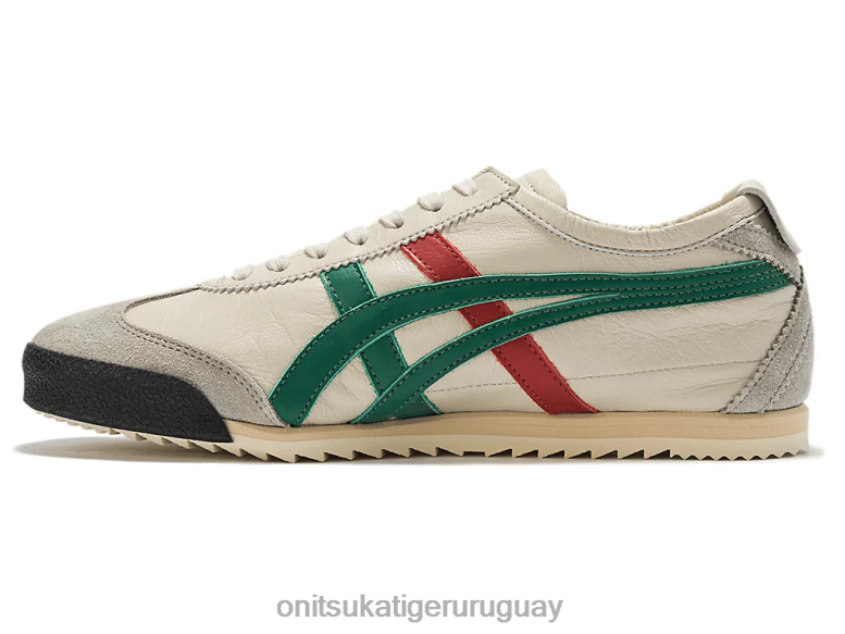 Onitsuka Tiger México 66 de lujo mujer J06BX532 crema/verde zapatos