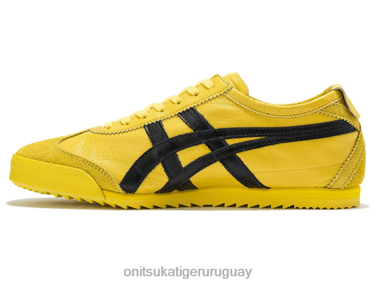Onitsuka Tiger México 66 de lujo mujer J06BX534 tai chi amarillo/negro zapatos