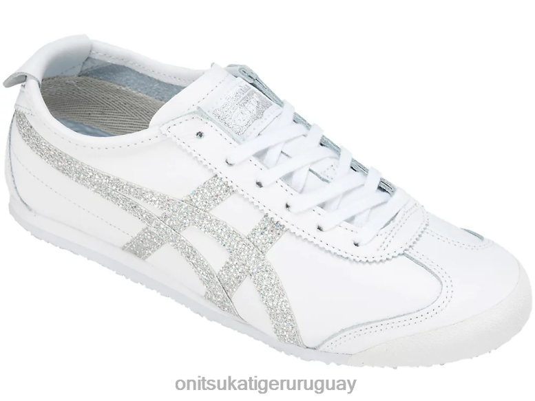Onitsuka Tiger México 66 mujer J06BX134 plata blanca zapatos