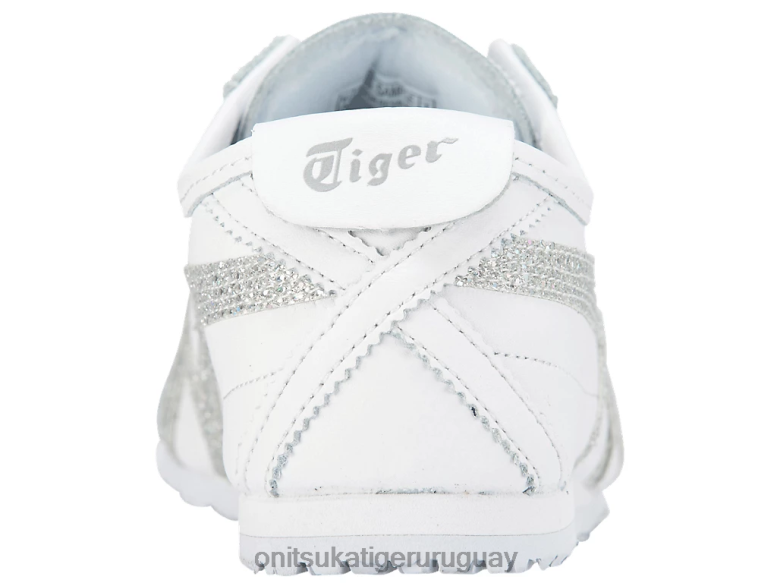 Onitsuka Tiger México 66 mujer J06BX134 plata blanca zapatos