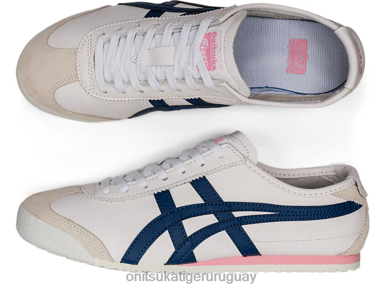 Onitsuka Tiger México 66 mujer J06BX584 blanco/azul independencia zapatos