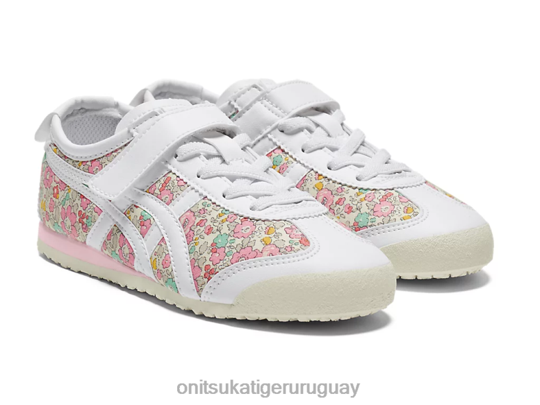 Onitsuka Tiger México 66 niños J06BX621 blanco/algodón de azúcar zapatos