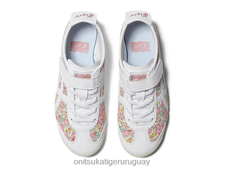 Onitsuka Tiger México 66 niños J06BX621 blanco/algodón de azúcar zapatos