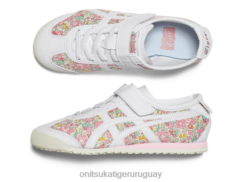 Onitsuka Tiger México 66 niños J06BX621 blanco/algodón de azúcar zapatos
