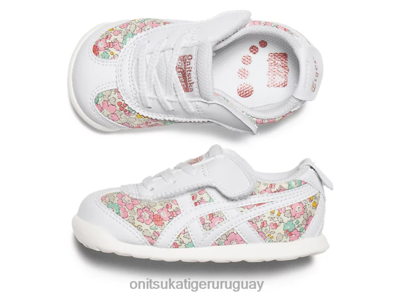 Onitsuka Tiger México 66 niños J06BX622 blanco/algodón de azúcar zapatos
