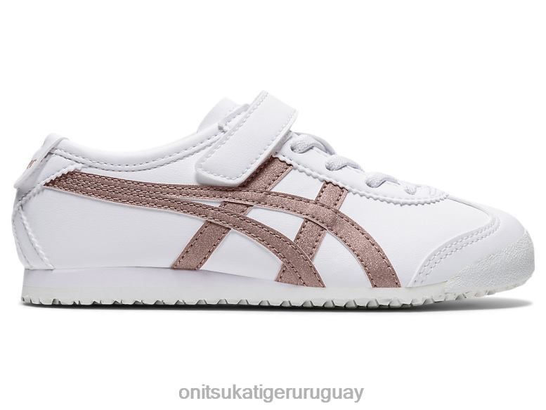 Onitsuka Tiger México 66 niños J06BX632 blanco/oro rosa zapatos