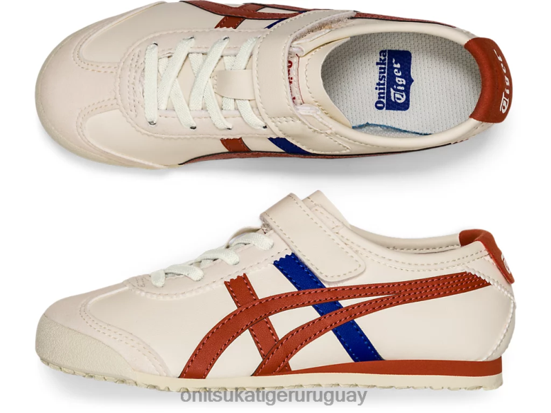Onitsuka Tiger México 66 niños J06BX641 abedul/rojo óxido zapatos
