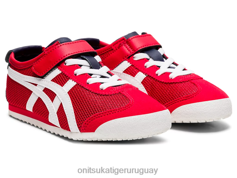 Onitsuka Tiger México 66 niños J06BX645 clásico rojo/blanco zapatos