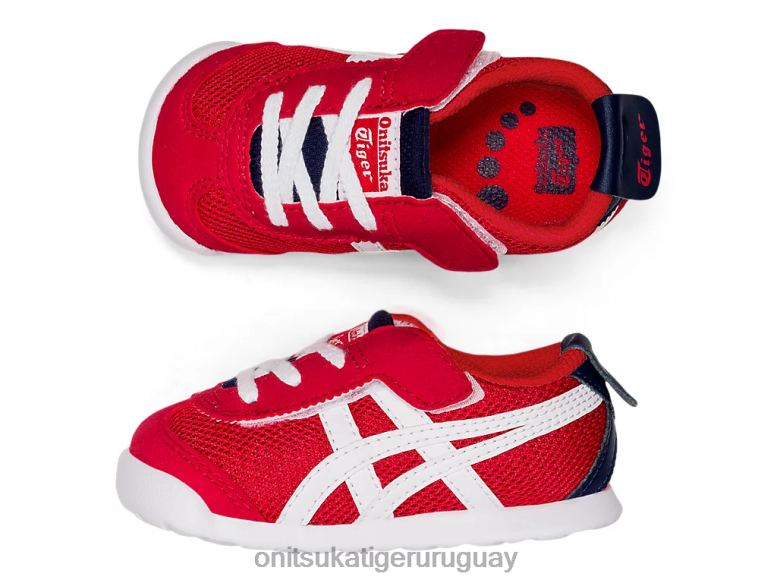 Onitsuka Tiger México 66 niños J06BX650 clásico rojo/blanco zapatos