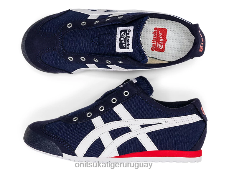 Onitsuka Tiger México 66 sin cordones niños J06BX635 chaquetón/blanco zapatos