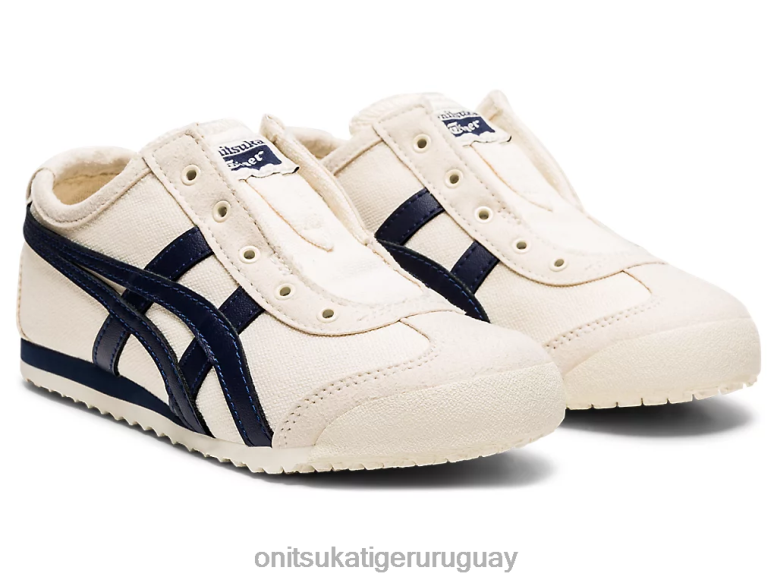 Onitsuka Tiger México 66 sin cordones niños J06BX644 abedul/medianoche zapatos