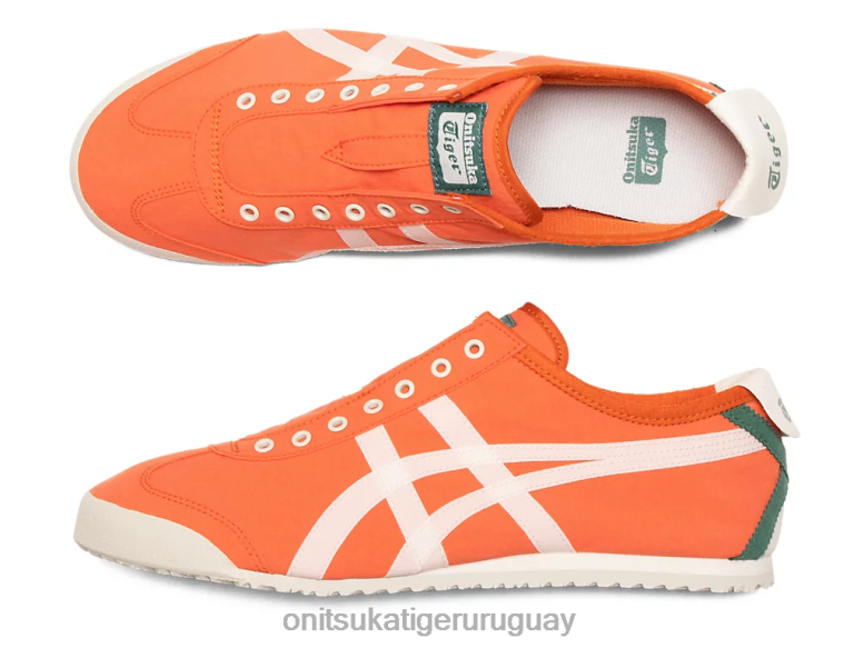 Onitsuka Tiger México 66 sin cordones unisexo J06BX119 tomate/crema bermellón zapatos