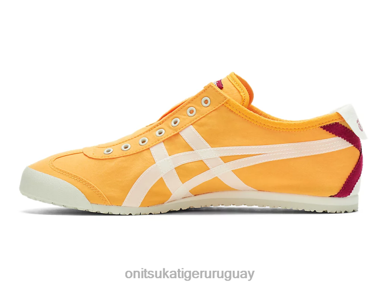 Onitsuka Tiger México 66 sin cordones unisexo J06BX120 cítricos/crema zapatos