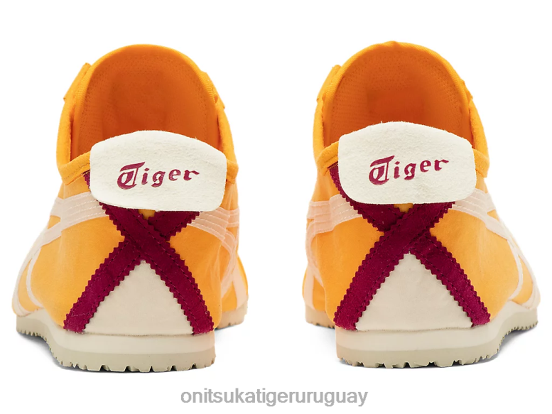 Onitsuka Tiger México 66 sin cordones unisexo J06BX120 cítricos/crema zapatos