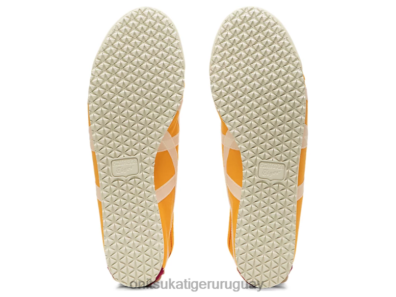 Onitsuka Tiger México 66 sin cordones unisexo J06BX120 cítricos/crema zapatos