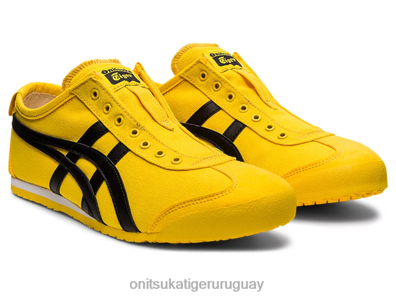 Onitsuka Tiger México 66 sin cordones unisexo J06BX126 tai chi amarillo/negro zapatos