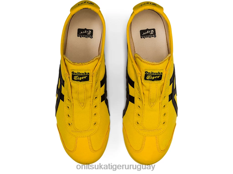 Onitsuka Tiger México 66 sin cordones unisexo J06BX126 tai chi amarillo/negro zapatos