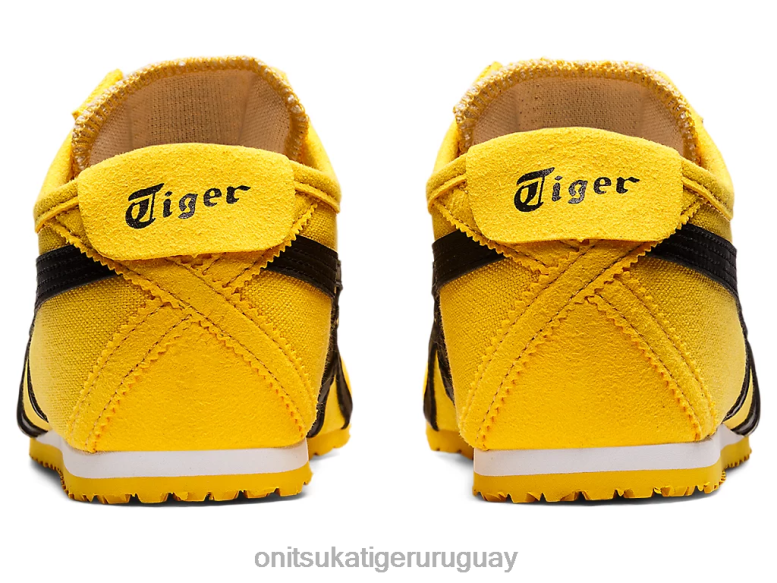Onitsuka Tiger México 66 sin cordones unisexo J06BX126 tai chi amarillo/negro zapatos