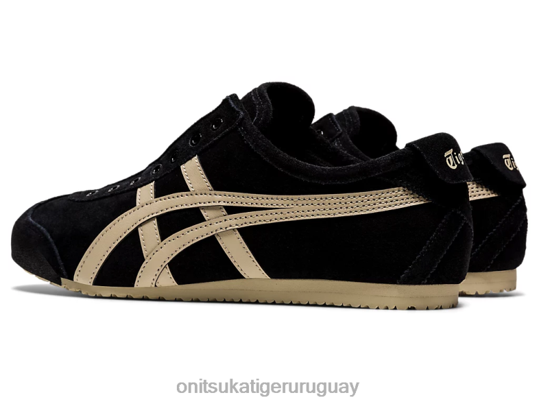 Onitsuka Tiger México 66 sin cordones unisexo J06BX168 negro/masilla zapatos