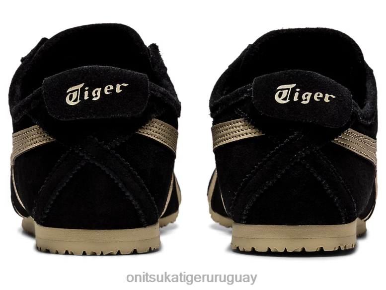 Onitsuka Tiger México 66 sin cordones unisexo J06BX168 negro/masilla zapatos