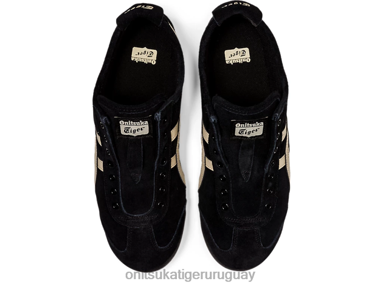 Onitsuka Tiger México 66 sin cordones unisexo J06BX168 negro/masilla zapatos