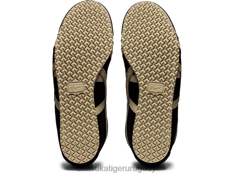 Onitsuka Tiger México 66 sin cordones unisexo J06BX168 negro/masilla zapatos