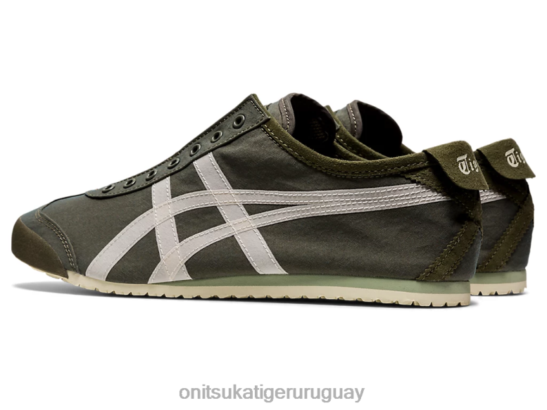 Onitsuka Tiger México 66 sin cordones unisexo J06BX180 manto verde/abedul zapatos