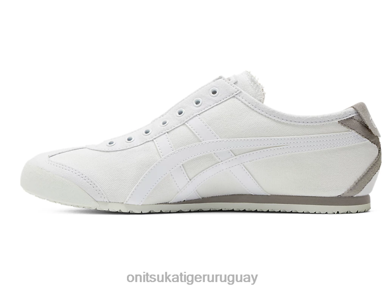 Onitsuka Tiger México 66 sin cordones unisexo J06BX35 blanco zapatos