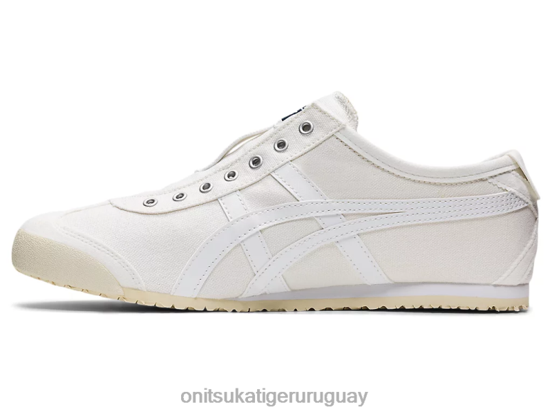 Onitsuka Tiger México 66 sin cordones unisexo J06BX359 blanco zapatos