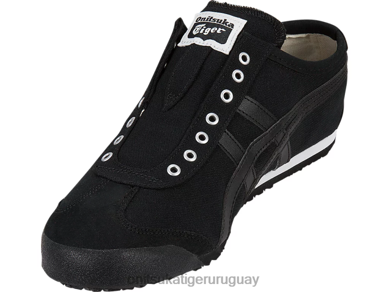 Onitsuka Tiger México 66 sin cordones unisexo J06BX360 negro zapatos