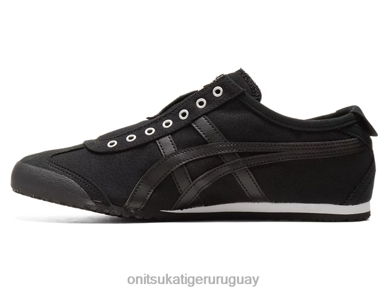 Onitsuka Tiger México 66 sin cordones unisexo J06BX360 negro zapatos