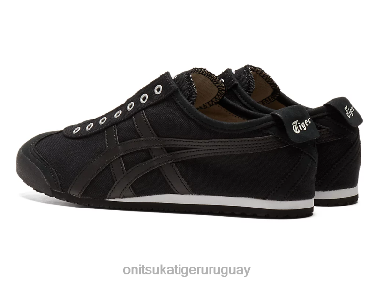 Onitsuka Tiger México 66 sin cordones unisexo J06BX360 negro zapatos