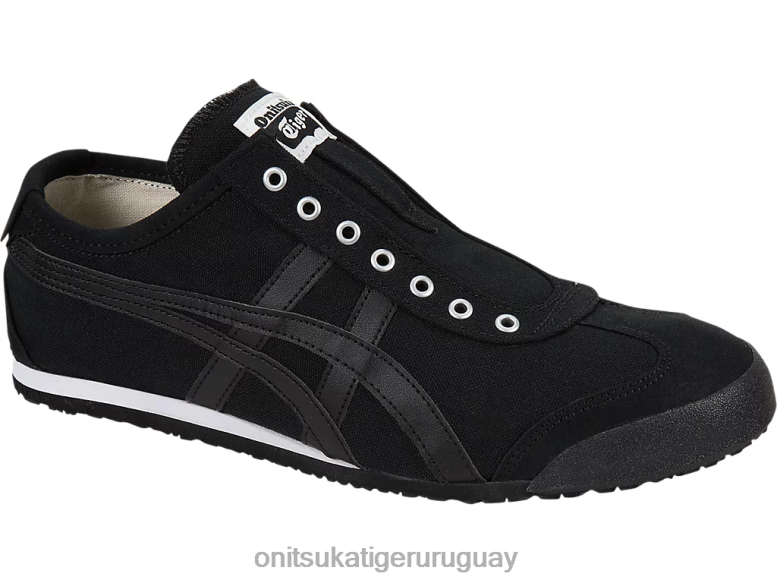 Onitsuka Tiger México 66 sin cordones unisexo J06BX360 negro zapatos