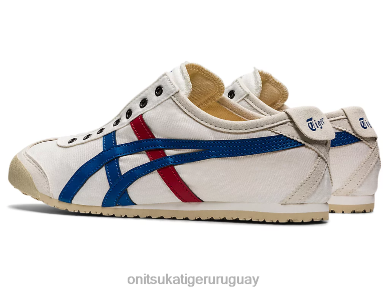 Onitsuka Tiger México 66 sin cordones unisexo J06BX361 blanco/tricolor zapatos