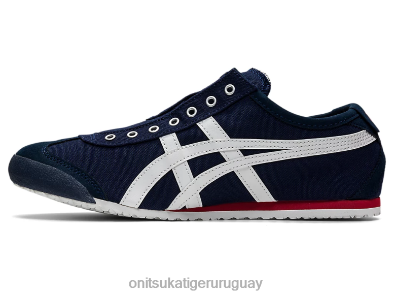 Onitsuka Tiger México 66 sin cordones unisexo J06BX362 azul marino/blanco roto zapatos