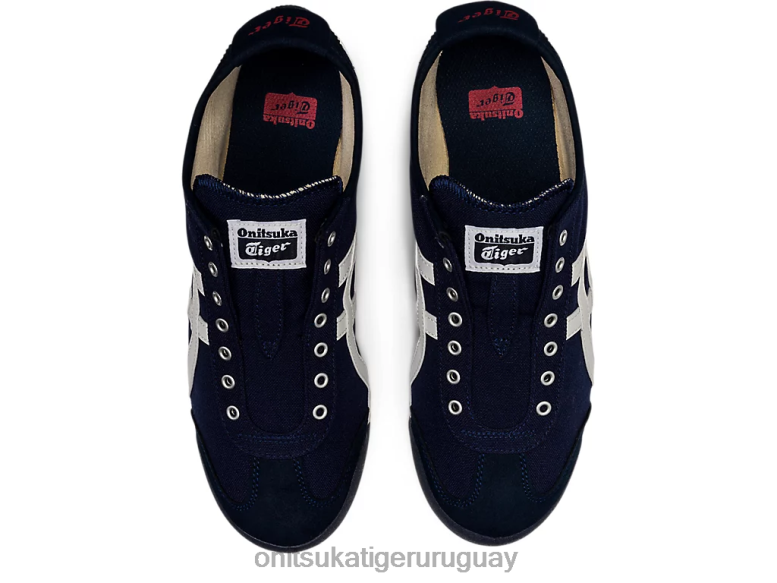 Onitsuka Tiger México 66 sin cordones unisexo J06BX362 azul marino/blanco roto zapatos