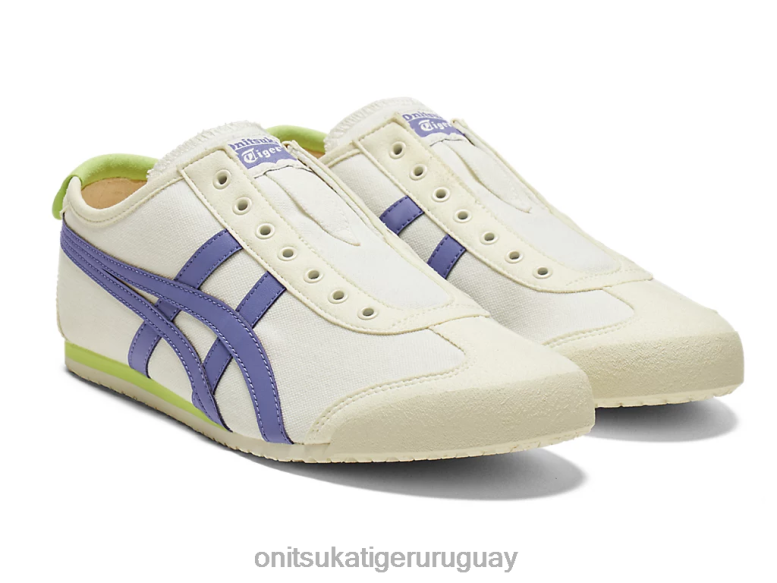 Onitsuka Tiger México 66 sin cordones unisexo J06BX44 crema/azul ultramarino zapatos