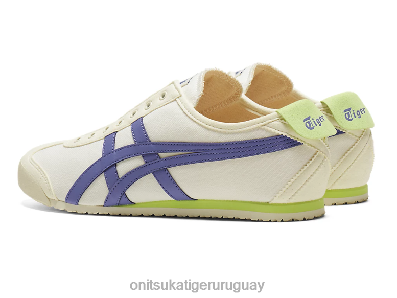 Onitsuka Tiger México 66 sin cordones unisexo J06BX44 crema/azul ultramarino zapatos