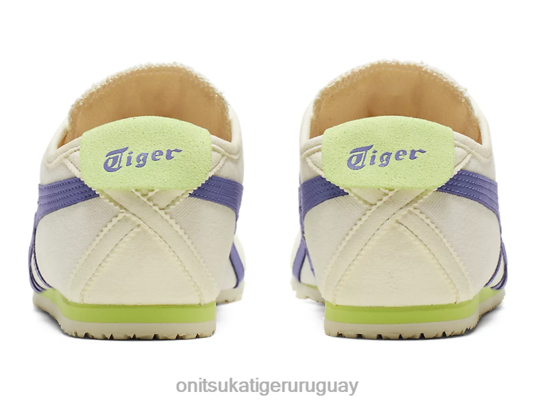 Onitsuka Tiger México 66 sin cordones unisexo J06BX44 crema/azul ultramarino zapatos