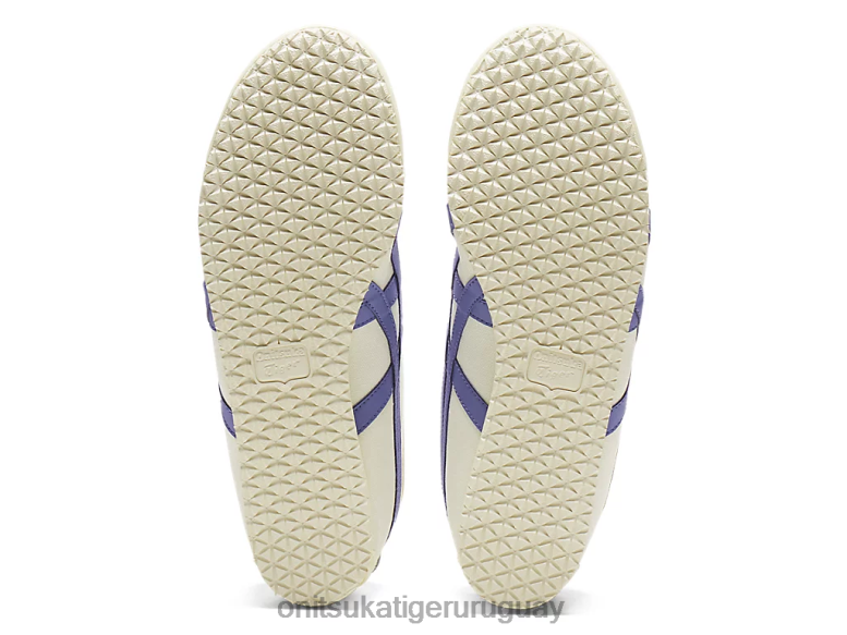 Onitsuka Tiger México 66 sin cordones unisexo J06BX44 crema/azul ultramarino zapatos